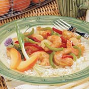 Apricot-Glazed Shrimp Stir Fry