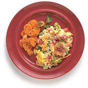 Baked Pasta with Cheddar and Ham