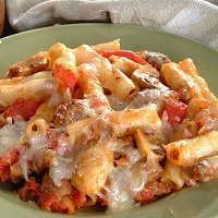 Baked Rigatoni With Italian Sausage