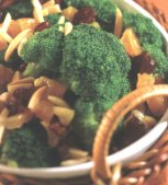 Broccoli with Dried Cherries and Almonds