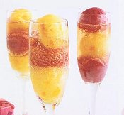 Sorbet Champagne Cocktail
