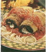 Garlic Herb Eggplant Rolls