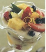 Fresh Fruit Parfaits with Sweet Lemon Dip