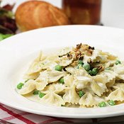 Fusilli or Bow Ties with Blue Cheese and Toasted Walnuts