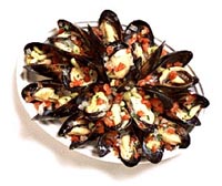 Mediterranean Mussels with Olives