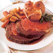 Prime Rib and Red Wine-Blackberry Sauce