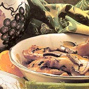 Leg of Rabbit with Mushrooms