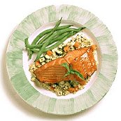 Glazed Salmon with Couscous Salad