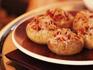 Sausage and Cheese Stuffed Mushrooms