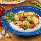 Scallops and Asparagus Stir-Fry