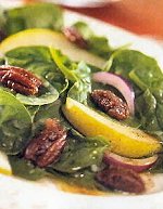 Spinach Salad with Sugared Pecans