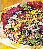 Watercress, Red & Green Leaf Rice