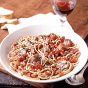 Whole Wheat Spaghetti with Sausage and Peppers