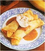French Banana Crepes