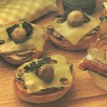 Ham-Mushroom Sandwich